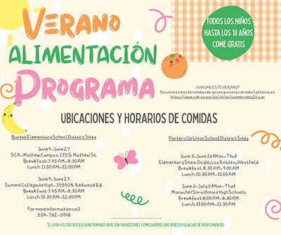 Summer Feeding Program Flyer - Spanish